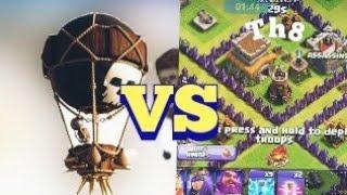 TH 8 VS 48 balloons lv 7 clash of clans #coc