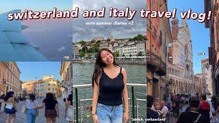 SWITZERLAND AND ITALY summer travel vlog! travel to + explore Zürich w me:europe summer diaries vlog