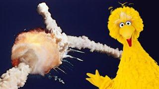 What if Big Bird Exploded in the Challenger Disaster?