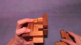 Lösung des Holzwürfel-Puzzles "Master-Cube" der Firma Siebenstein