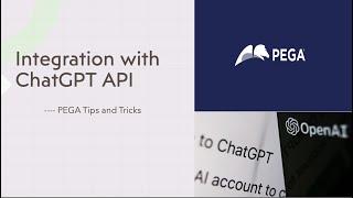 PEGA 8.7 | Integration with ChatGPT API