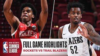 ROCKETS at TRAIL BLAZERS | NBA SUMMER LEAGUE | FULL GAME HIGHLIGHTS