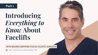 PART 1: Introducing the Facelift Surgery | All About Facelifts with Dr. Buonassisi