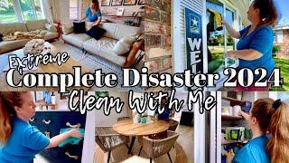 COMPLETE DISASTER House Cleaning Video / Clean With Me / All Day Whole House Cleaning Motivation