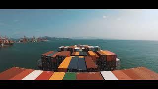 Container ship timelapse compilation (Ym Moderation)