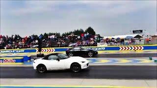 Arrancones - Mazda MX-5 Miata  VS  Pontiac Solstice