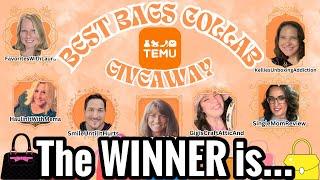 The WINNER IS…of the TEMU BEST BAGS  COLLAB with GIVEAWAYS  @temu  #temu #temuhaul #temufinds