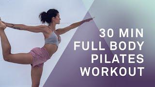 30 Minute Full Body Pilates At Home Workout | No Props Required #StayHome #WithMe