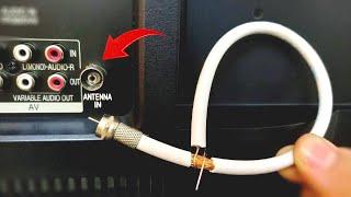 Just insert a piece of Coaxial Cable to unlock all TV channels! DiyTechTrends