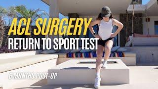 ACL SURGERY REHAB: Return to sport testing at 6 months post-op