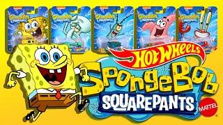 @Hot Wheels SpongeBob SquarePants Character Cars Series Complete 5 cars.