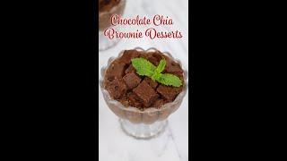 Healthy Chocolate Chia Brownie Desserts #shorts