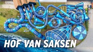 Alle Wasserrutschen im Hof van Saksen [NL] 4K 2023 Onride