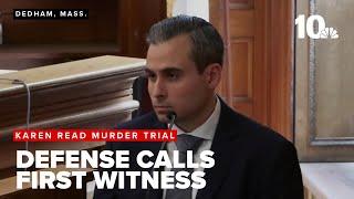 Defense calls first witness at Karen Read murder trial