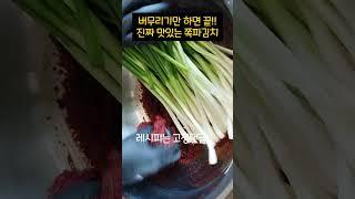 쪽파김치에 이것 넣으면 안되는 이유! 세상 쉽고 맛있는 #쪽파김치 #파김치