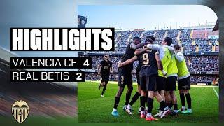 VALENCIA CF 4 - 2 REAL BETIS | MATCH HIGHLIGHTS - MATCHDAY 14 OF LALIGA EA SPORTS 2024-2025