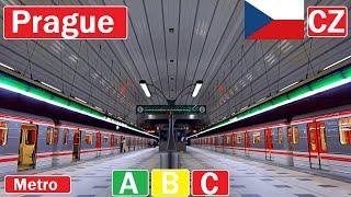  PRAGUE METRO / Metro v Praze 2024【4K】