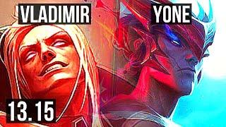 VLAD vs YONE (MID) | Rank 1 Vlad, 3/0/4 | KR Challenger | 13.15