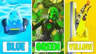 Using Only ONE COLOR in Fortnite Chapter 2?! (Fortnite Prop Hunt)