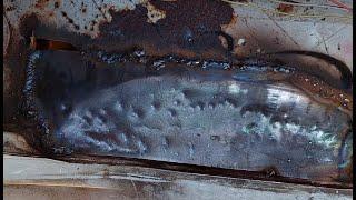 Dirty Welding Tricks - How to Weld Air With Rusty Metal and Wire