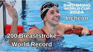 Кейт Даглас 200 брас Рекорд Світу, Інчхон/Kate Douglass 200 breaststroke World Record, Incheon 2024