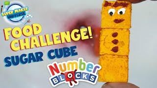 Food Challenge! Making all the NUMBERBLOCKS from Sugar Cubes?