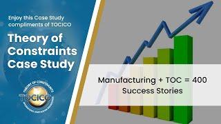 Manufacturing + TOC = 400 success stories YouTube presented by Dr. Lisa Lang