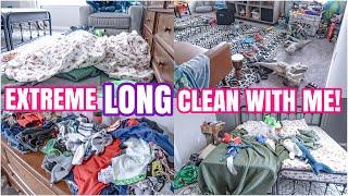 EXTREME LONG CLEAN WITH ME | MESSY HOUSE TRANSFORMATION | EXTREME CLEANING MOTIVATION 2024