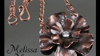 Making a Copper Flower Pendant - From Start to Finish