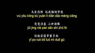 心经  Heart Sutra with Pinyin x7