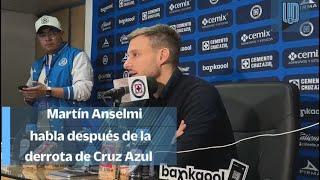 Martín Anselmi manda mensaje a la afición de Cruz Azul tras perder ante América I CONFERENCIA