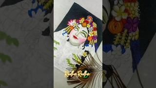 Iskcon Radharani painting on Canvas ️ #shorts #radheradhe