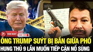 Nước Mỹ Rúng Động: Ông Trump suýt dính đạn khi dự mít-tinh?Kẻ xâm nhập 9 lần mưu ám sát Tổng thống?
