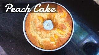 How To Make Fresh Peach Cake (Simple, Quick & kinda Healthy)