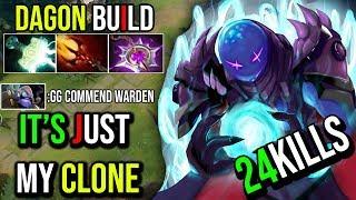 Dagon Build=Instantly Deleted [Arc Warden] JUST USE THE CLONE TO WIN 24Kill 7.19b | Dota 2 Highlight