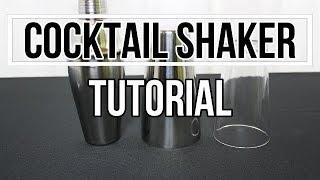 Cocktail Shaker richtig benutzen, Boston Shaker öffnen, Cocktail Shaker Tutorial zum Cocktail mixen