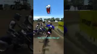 You can’t make it up! Drama on the gate at #redbud – MX vs. ATV Reflex ft. @chubbyteletubby248