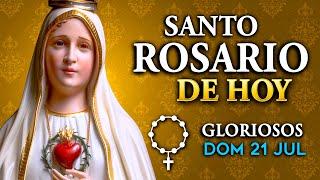 ROSARIO de HOY Misterios GLORIOSOS del Santo Rosario - domingo 21 de julio  2024
