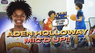 We mic'd up one of the best PG's in the country!! | 5-star Auburn commit Aden Holloway mic’d 