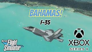 Microsoft￼ Flight Simulator Flying the F-35 over the BAHAMAS! Xbox Series X