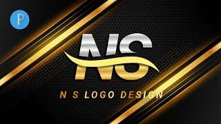 N S Professional Logo Design Tutorial | Pixellab Logo Design Tutorial | Editz 009