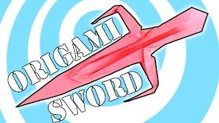 DIY: Origami Paper Ninja Sword / Knife Video Instructions