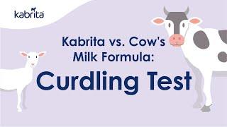 Kabrita Toddler Formula vs. Cow's Milk Formula: Curdling Test