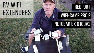 RV Wifi Range Extenders - Redport vs WifiCampPro2 vs Netgear Indoor