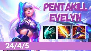 *ONE SHOT* EVELYNN FULL BURST JUNGLE Best Build | SEASON 11 | Diamond Gameplay | League of Legends