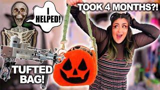 MAKING A TUFTED JACK-O-LANTERN BAG! The ULTIMATE Halloween Bag or A DIY DISASTER?!