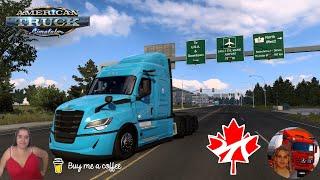 American Truck Simulator (1.53) Freightliner® Cascadia Fifth Generation Delivery to Canada + DLC's