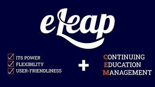 Continuing Education Management with the eLeaP LMS