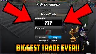 AN ADMIN TRADED ME THE RAREST KNIFE IN THE GAME... (ROBLOX ASSASSIN)