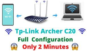 How to Setup Tp-Link Archer C20 Router Full Configuration 2020 English | SK WiFi